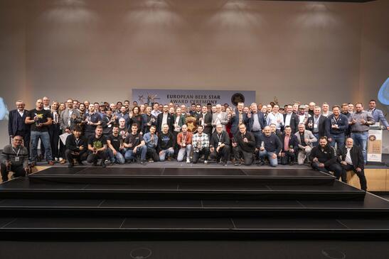 Die Gewinner des European Beer Star 2024 (Foto: Private Brauereien / Volker Martin)